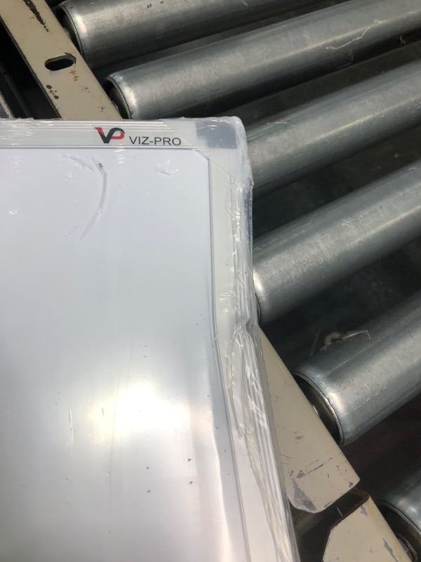 Photo 1 of VIZ-PRO Magnetic Dry Erase Board, 36 X 24 Inches, Silver Aluminum Frame