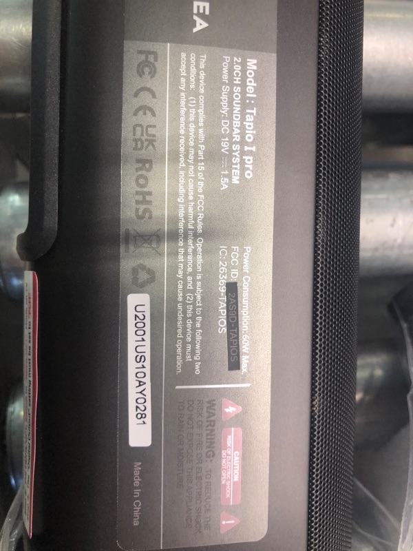 Photo 1 of ULTIMEA Sound Bars for TV, 22''/60W Small Soundbar for TV, 4 Drivers in TV Sound Bar with Depths Sound Enhanced/DSP/Bass+/5 EQ, Surround Sound Speakers for TV Works with HDMI ARC/CEC, Optical/BT/PC