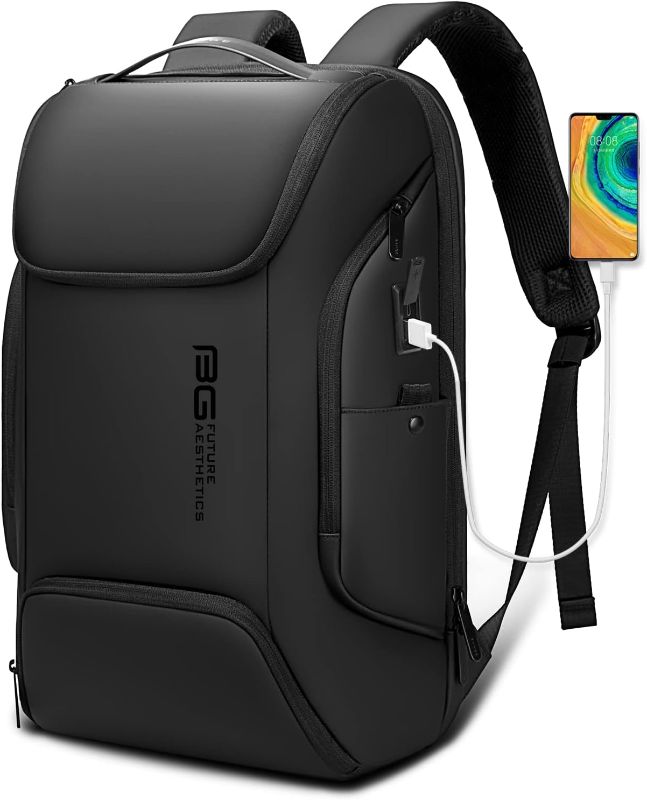 Photo 1 of BANGE Business Laptop Smart backpack Can Hold 15.6 Inch Laptop Commute Backpack Carry on bag for men and women (Black)
