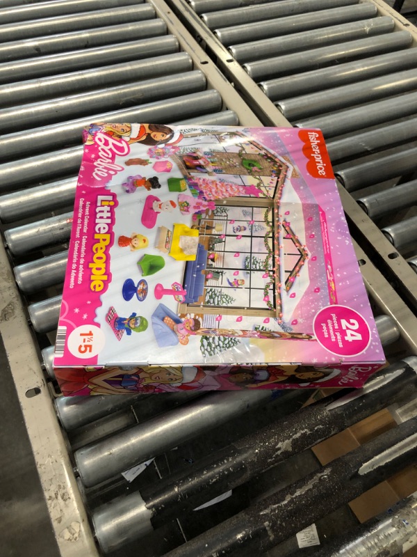 Photo 1 of Fisher-Price Little People Barbie Advent Calendar and Toddler Playset, 24 Christmas Figures and Play Pieces (Amazon Exclusive)