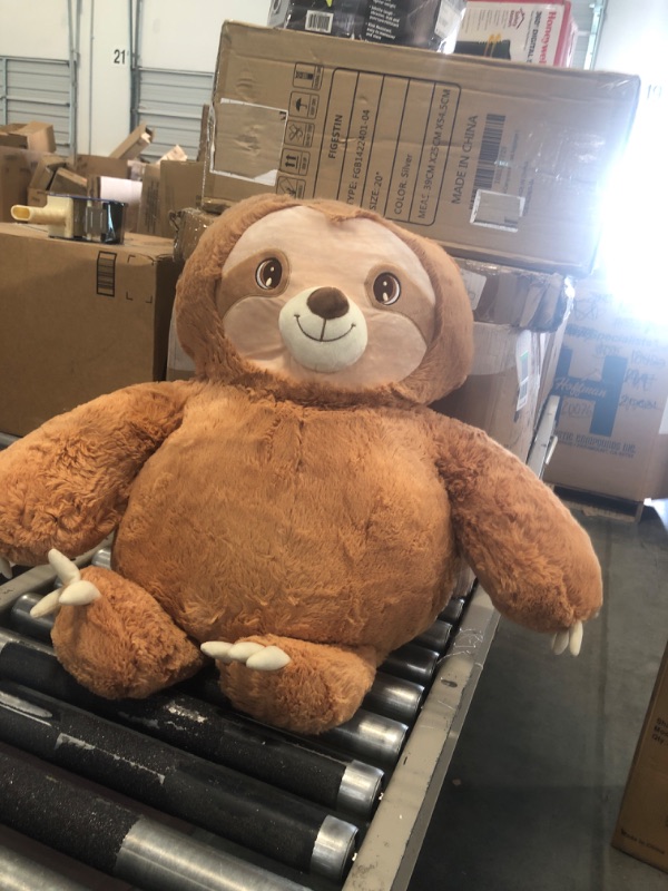 Photo 1 of IKASA Giant Sloth Stuffed Animal Plush Toy,Large Bradypod Cute Jumbo Soft Toys,Huge Big Size Plushie,Gifts for Kids (Sloth B, 30 inches) Fat Sloth 30 inches