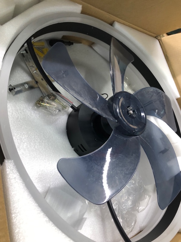 Photo 1 of 19.7" Modern Ceiling Fan with Light,Mute LED Dimmable Ceiling Fans with Remote Control,6 Speeds Reversible 60W Contemporary Ceiling Fan for Bedroom,Study Room,Dining Room,etc. (Color : F)