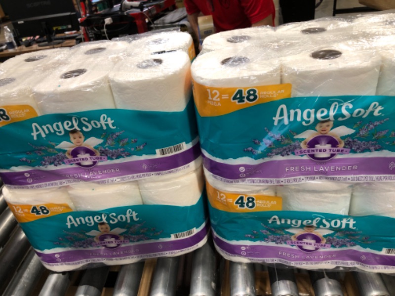 Photo 4 of Angel Soft® Toilet Paper, 48 Mega Rolls = 192 Regular Rolls, 2-Ply Bath Tissue