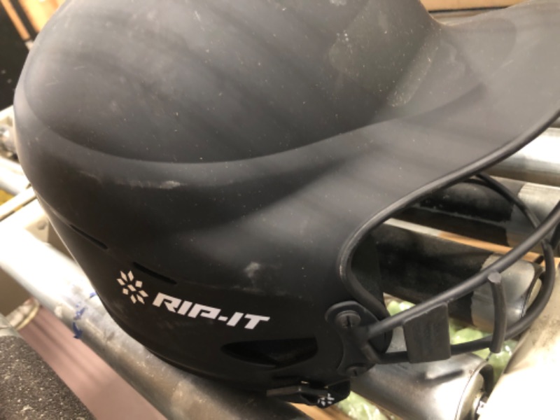 Photo 1 of RIP-IT | Vision Pro Softball Batting Helmet | Matte | Lightweight Womens Sport Equipment Extra Large Matte Black