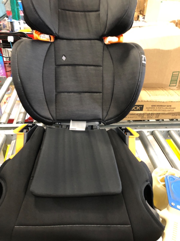 Photo 5 of Chicco KidFit ClearTex Plus 2-in-1 Belt-Positioning Booster Car Seat, Backless and High Back Booster Seat, for Children Aged 4 Years and up and 40-100 lbs. | Obsidian/Black KidFit Plus with ClearTex® No Chemicals Obsidian