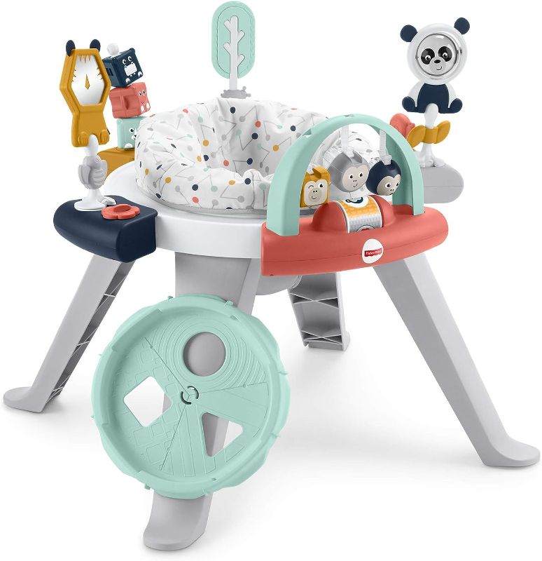 Photo 1 of Fisher-Price Baby to Toddler Toy 3-in-1 Spin & Sort Activity Center and Play Table with 10+ Activities, Happy Dots (Amazon Exclusive)
