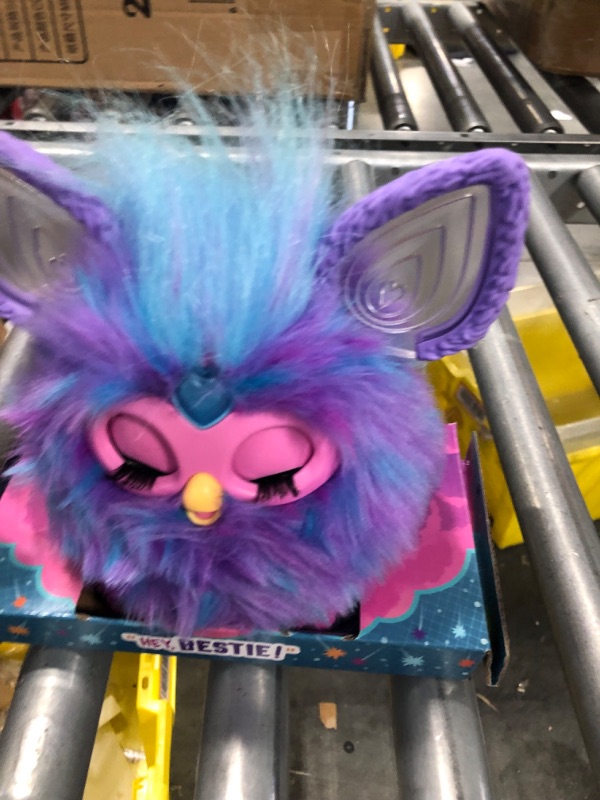 Photo 3 of Furby Purple, 15 Fashion Accessories, Interactive Plush Toys for 6 Year Old Girls & Boys & Up, Voice Activated Animatronic