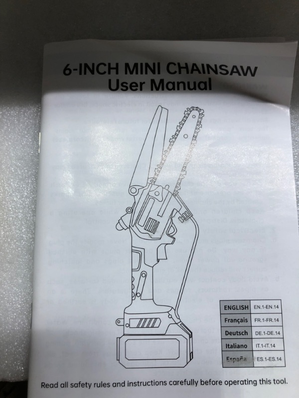 Photo 4 of 2-IN-1 Cordless Pole Saw & Mini Chainsaw, IMOUMLIVE Brushless Chainsaw, 6.9 LB Lightweight, 21V 3.0Ah Li-ion Battery, 6" Cutting with Oiling System, 15-Foot MAX Reach Pole Saw for Tree Trimming 6 inches