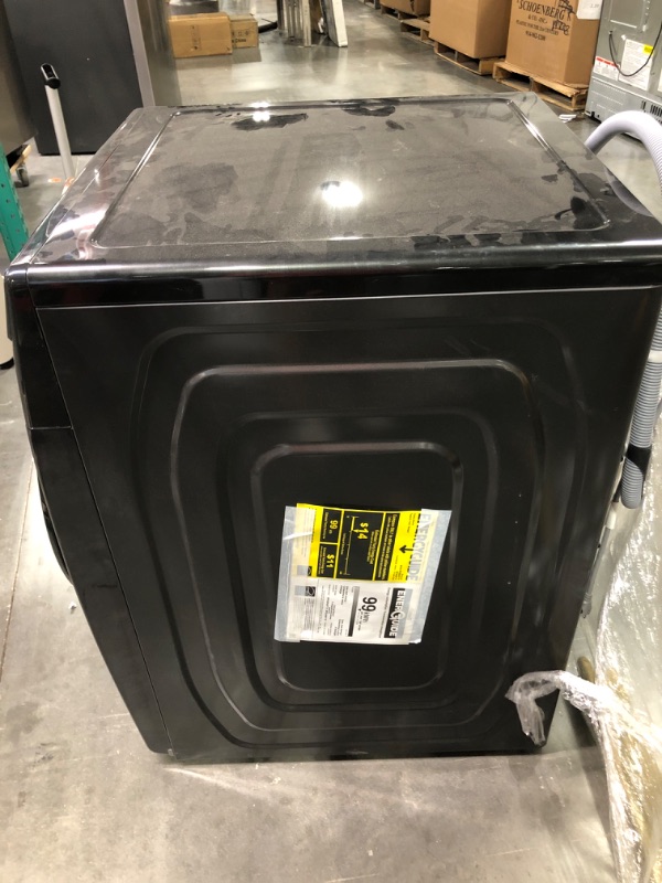 Photo 1 of 5 cu. ft. Extra Large Capacity Smart Front Load Washer in Brushed Black with Super Speed Wash and Steam
