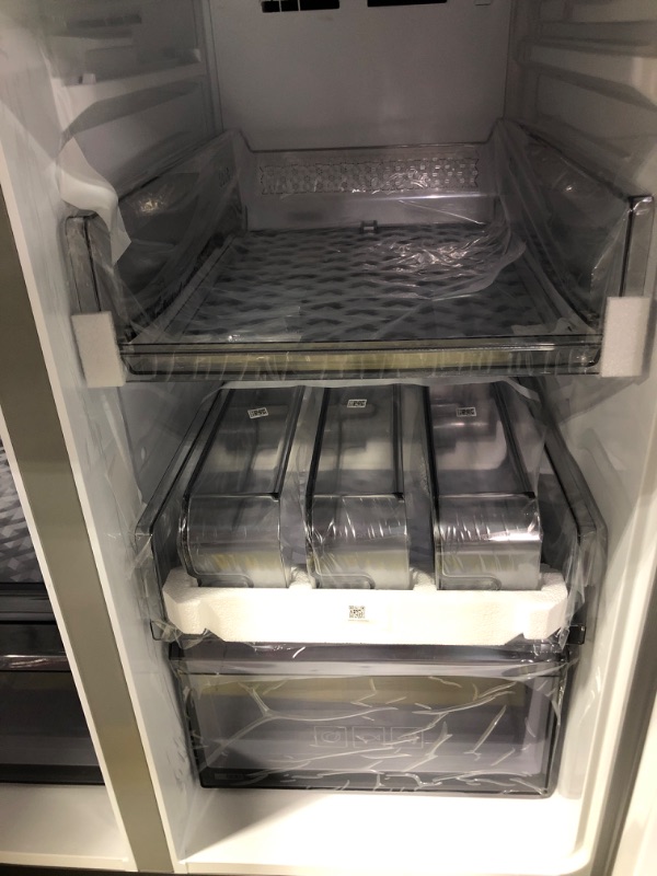 Photo 1 of 29 cu. ft. 4-Door Flex French Door Smart Refrigerator in Fingerprint Resistant Stainless Steel, Standard Depth
