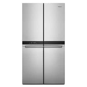 Photo 1 of 29 cu. ft. 4-Door Flex French Door Smart Refrigerator in Fingerprint Resistant Stainless Steel, Standard Depth
