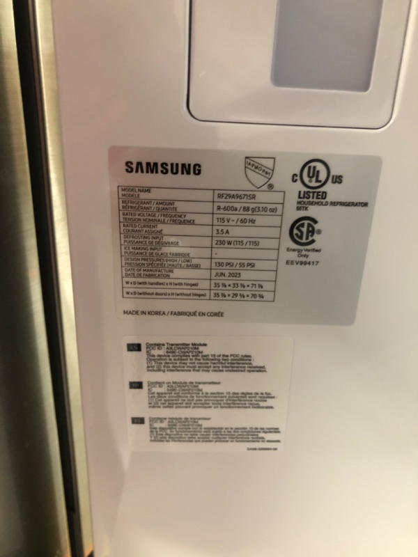 Photo 1 of 29 cu. ft. 4-Door Flex French Door Smart Refrigerator in Fingerprint Resistant Stainless Steel, Standard Depth
