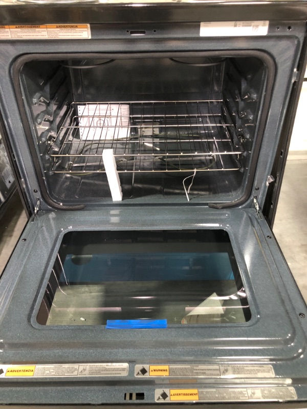 Photo 1 of 30 in. 5.3 cu. ft. 4-Burner Electric Range in Stainless Steel with Storage Drawer
