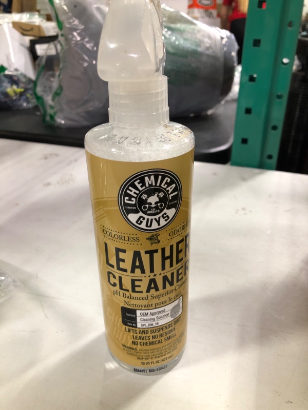 Photo 2 of Chemical Guys SPI_208_16 Colorless and Odorless Leather Cleaner, 16 fl oz & SPI22016 Total Interior Cleaner and Protectant, Safe for Cars, Trucks, SUVs, Jeeps, Motorcycles, RVs & More, 16 fl oz