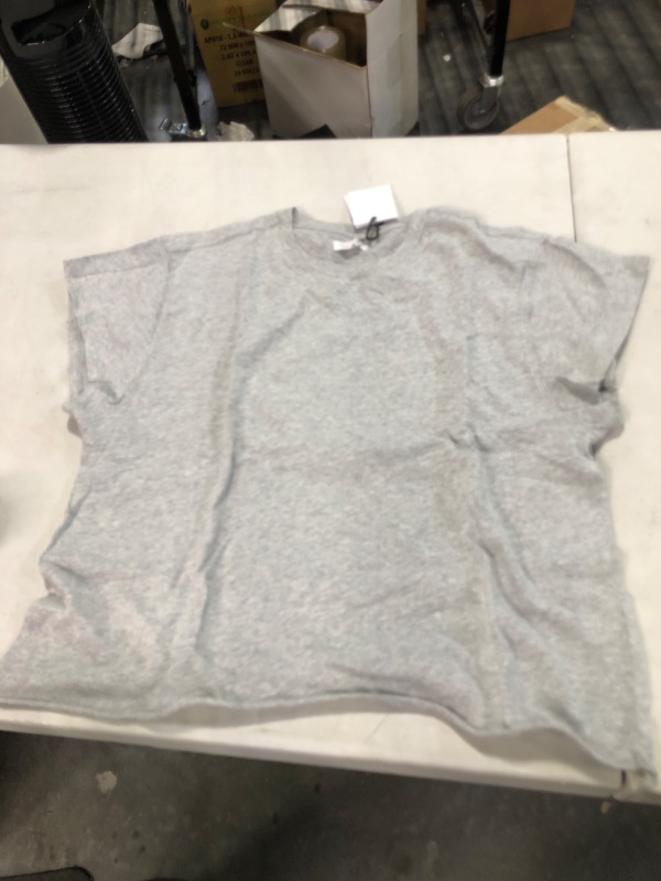 Photo 3 of Bandier x Sincerely Jules The Aster Crew Neck Tee X-Large Vintage Heather Grey No Emb