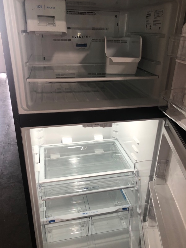 Photo 1 of Frigidaire Garage-Ready 20-cu ft Top-Freezer Refrigerator (Fingerprint Resistant Stainless Steel)
