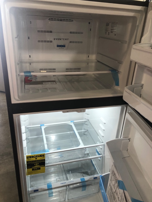 Photo 6 of Frigidaire Garage-Ready 18.3-cu ft Top-Freezer Refrigerator (Easycare Stainless Steel)