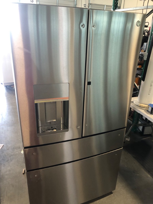 Photo 2 of GE Profile 27.9-cu ft Smart French Door Refrigerator with Ice Maker and Door within Door (Fingerprint-resistant Stainless Steel) ENERGY STAR