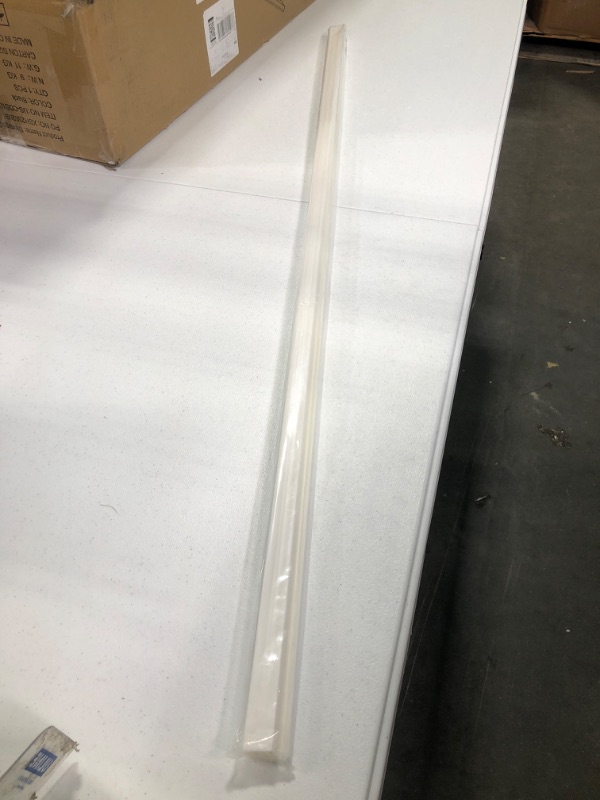 Photo 2 of 4 Ft. Long White Plastic Sliding Door Track Set for 1/4" Thick Panels (Pack of 1) by Outwater Plastics 4 Feet (48 Inches) White