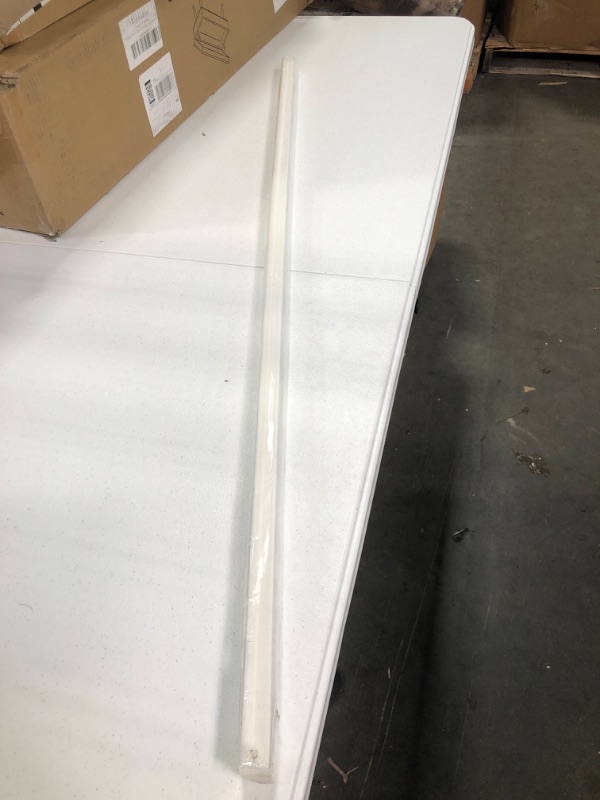 Photo 2 of 4 Ft. Long White Plastic Sliding Door Track Set for 1/4" Thick Panels (Pack of 1) by Outwater Plastics 4 Feet (48 Inches) White