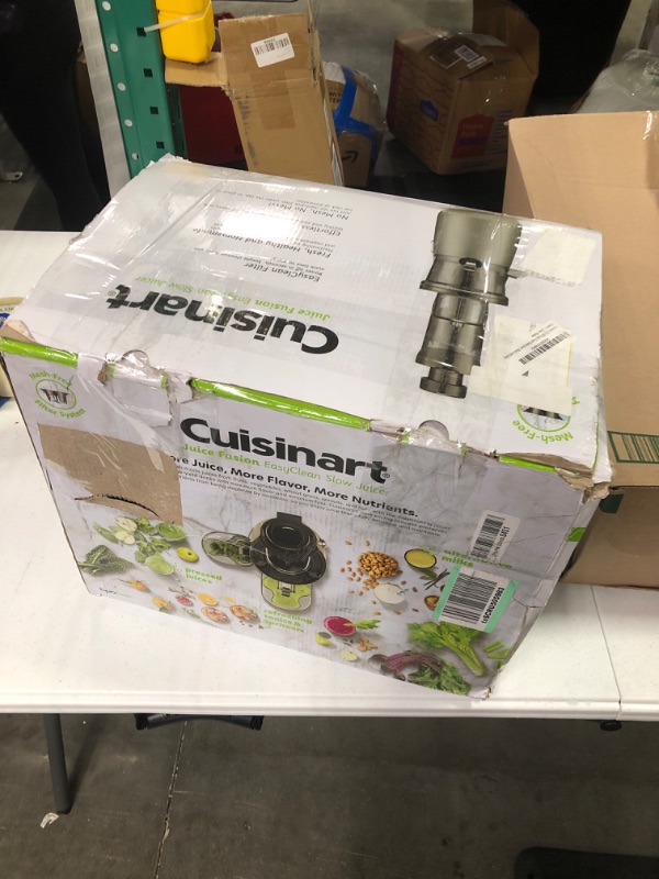 Photo 1 of Cuisinart CSJ-300 Easy Clean Slow Juicer, Black and Grey