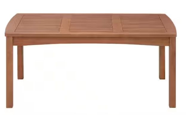 Photo 1 of Alaterre Furniture Lyndon Eucalyptus Wood Outdoor Cocktail Table