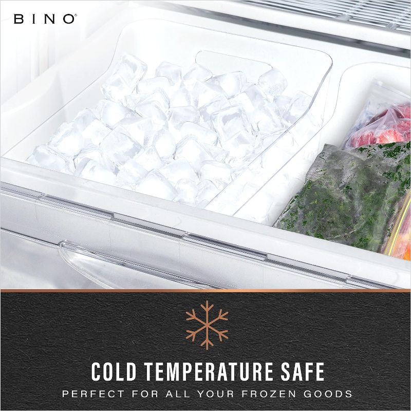 Photo 1 of BINO | Plastic Storage Bin | THE LODGE COLLECTION | Multi-Use Organizer Bins | Built-In Handles | BPA-Free | Pantry Organization | Home Organization | Fridge Organizer | Freezer Organizer