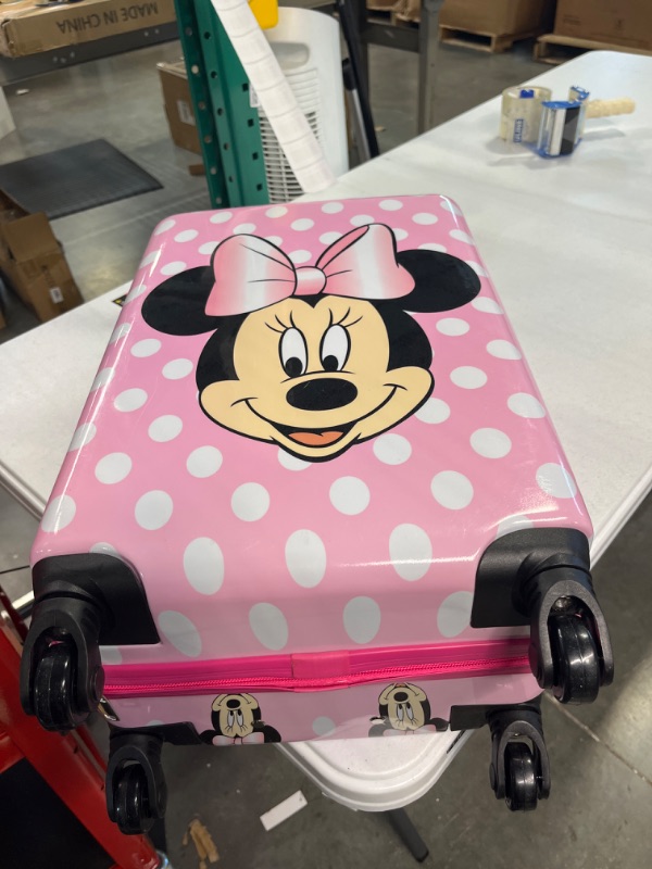 Photo 2 of Minnie Mouse 20 Inches Kids Luggage Hardside Tween Spinner Carry-On Rolling Suitcase for Kids