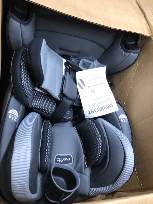 Photo 1 of Evenflo EveryFit 4-in-1 Convertible Car Seat, Winston , 22.25x19x32.5 Inch (Pack of 1)