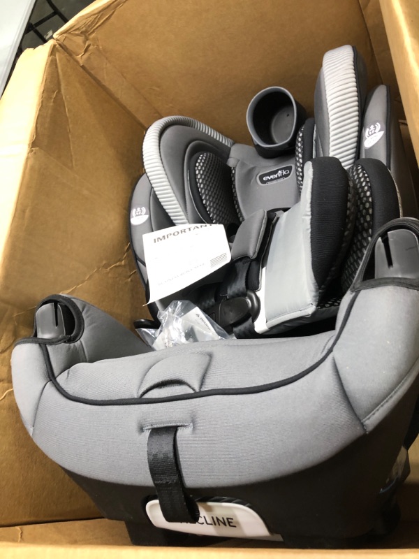 Photo 1 of Evenflo EveryFit 4-in-1 Convertible Car Seat, Winston , 22.25x19x32.5 Inch (Pack of 1)