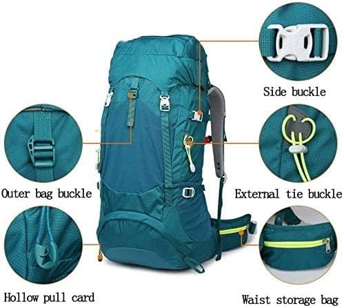 Photo 1 of 	SEFAX Hiking Backpack 50L Women Men Waterproof Outdoor Traveling Backpacking Camping Expandable Multi-Function Backpack with Rain Cover (Color : Green)
