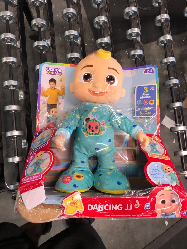 Photo 3 of CoComelon Dancing JJ Feature Doll - Learn to Dance with JJ - Lights, Sounds, Songs, Freeze Dance, and More - Move and Groove with 14” JJ - Toys for Babies, Toddlers, and Preschoolers