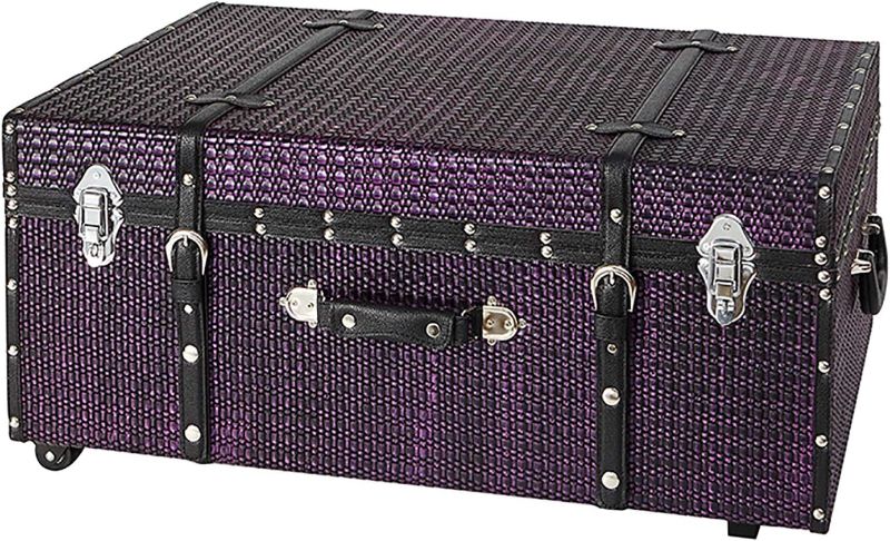 Photo 1 of 
DormCo Texture® Brand Trunk - Blackened Purple 29"L x 20"W x 14"H