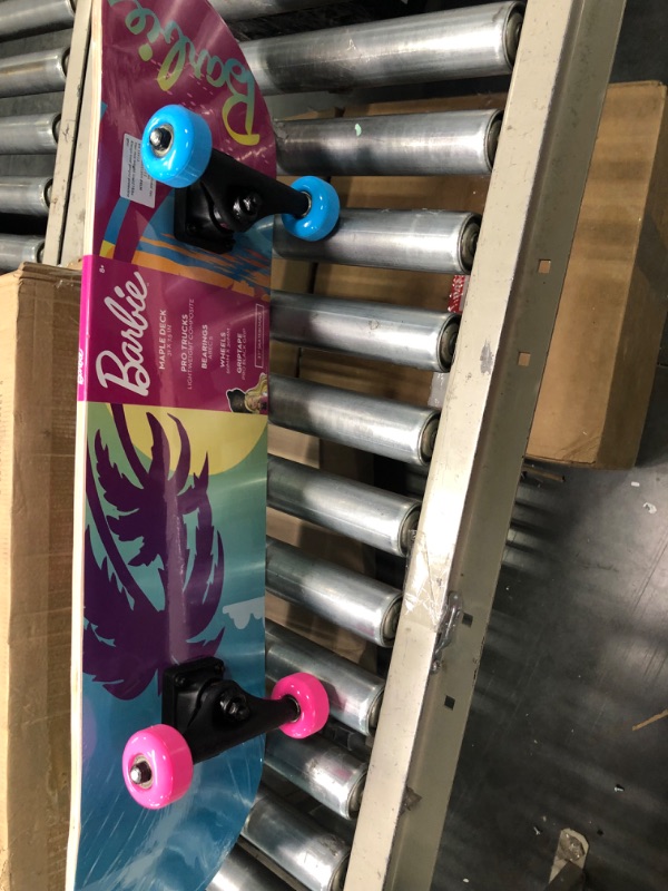 Photo 1 of Barbie Skateboard with Printed Graphic Grip Tape - Great for Kids and Teens, Cruiser Skateboard with ABEC 5 Bearings, Durable Deck, Smooth Wheels
