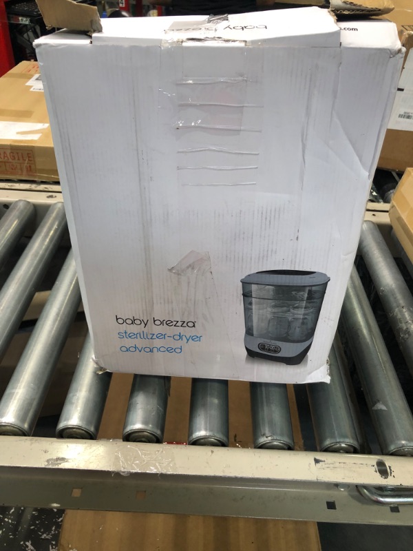 Photo 1 of Baby Brezza Baby Bottle Sterilizer and Dryer Advanced – Electric Steam Sterilization Machine – Universal Sterilizing for All Bottles: Plastic, Glass, Pacifiers + Breast Pump Parts- HEPA Filter, Slate Sterilizer-Dryer Advanced Slate