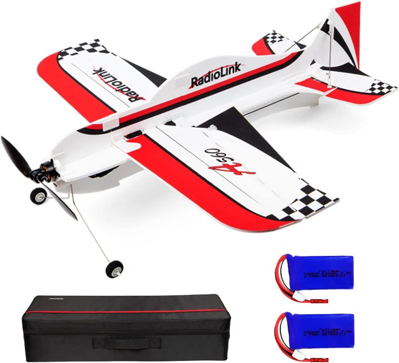 Photo 1 of ATA HOBBY Radiolink A560 RC Airplane Ready to Fly (RTF) 4CH Remote Control Aircraft with Byme-A Gyro FC, T8S 8CH Transmitter, R8XM Voltage Telemetry RX, 2PCS Batteries