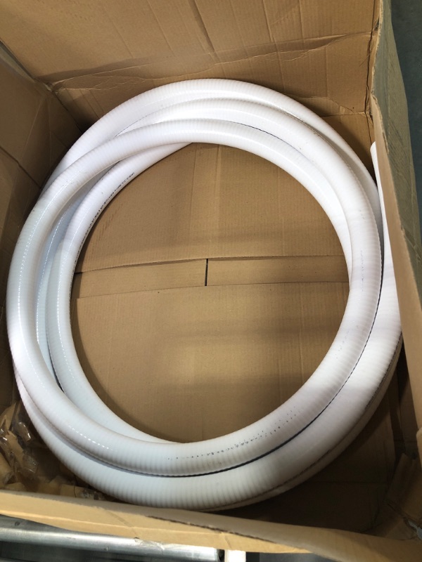 Photo 3 of (1" Dia. x 25 ft) - HydroMaxx® White Flexible PVC Pipe, Hose, Tubing for Pools, Spas and Water Gardens