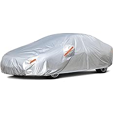 Photo 1 of Kayme Car Covers for Automobiles Waterproof All Weather Sun Uv Rain Protection with Zipper Mirror Pocket Fit Sedan (182 to 193 Inch) 3XL C9 For Sedan-Length ( 182-193 inch )