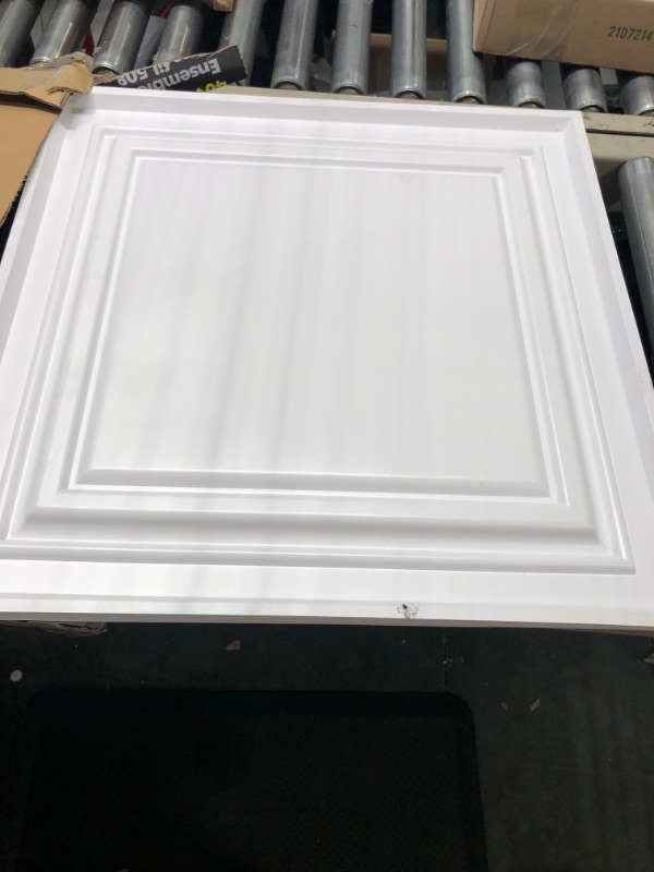 Photo 3 of 
Art3d PVC Ceiling Tiles, 2'x2' Plastic Sheet in White (12-Pack)