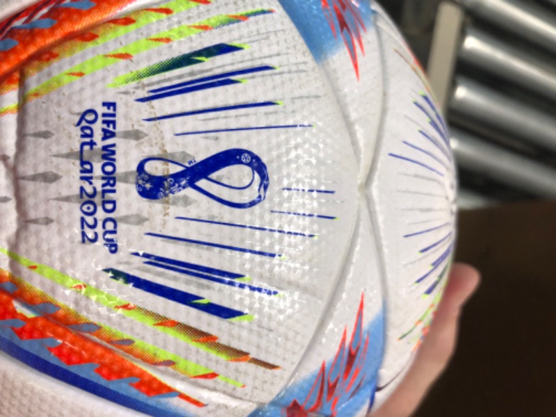 Photo 3 of adidas unisex-adult FIFA World Cup Qatar 2022 Al Rihla League Soccer Ball White/Pantone 5