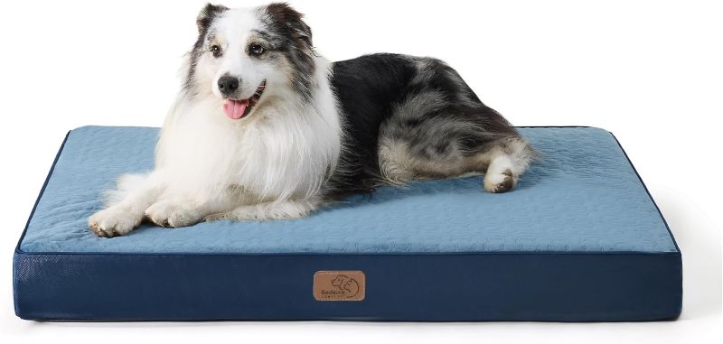 Photo 1 of 
Bedsure Large Orthopedic Dog Bed for Large Dogs - Memory Foam Dog Beds, 2-Layer Thick Pet Bed with Removable Washable Cover and Waterproof Lining