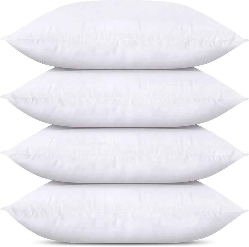 Photo 1 of 
Utopia Bedding Throw Pillows (Set of 4, White), 12 x 20 Inches Pillows for Sofa, Bed and Couch Decorative Stuffer Pillows