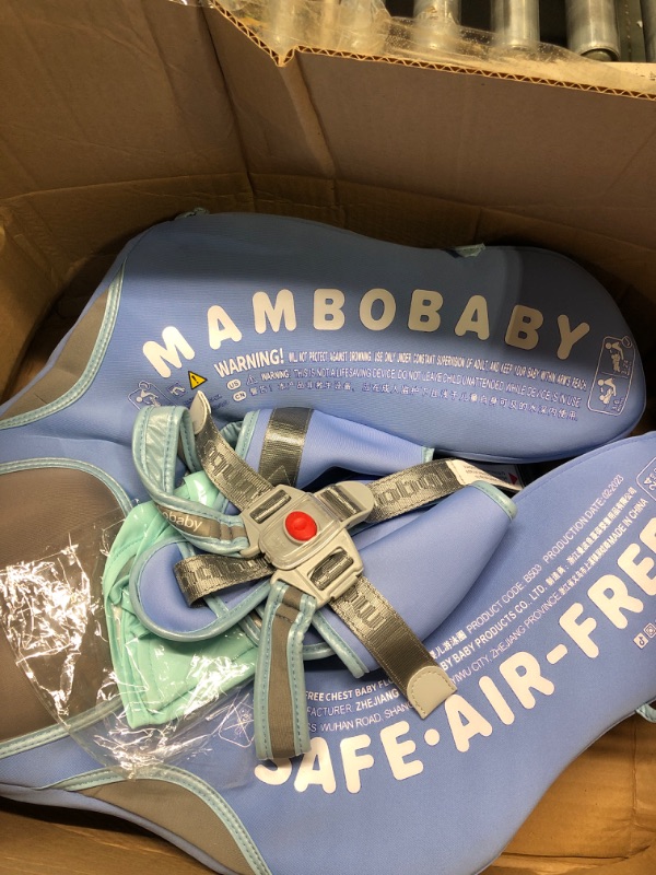Photo 5 of 
Mambobaby Newest Non Inflatable Baby Float Size Improved Add Tail Avoid Flip Over Swim Trainer Solid Infant Pool Float with Canopy UPF 50+ Swim Ring
