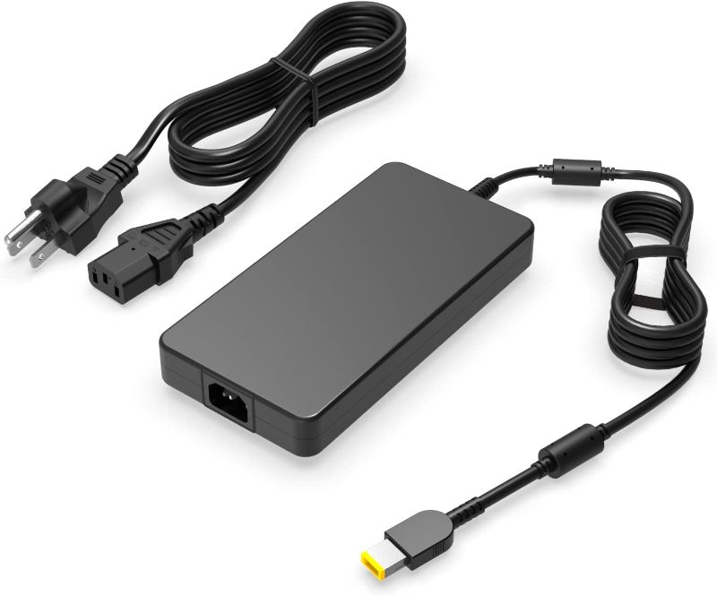 Photo 1 of 
230W Slim Tip AC Adapter Charger for Lenovo Laptop, Legion, Thinkpad, (Safety Certified by UL)