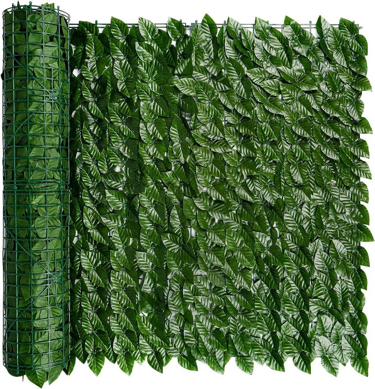 Photo 1 of 
iCover Artificial Ivy Privacy Fence Screen, 59x98in Strengthened Joint Prevent Leaves Falling Off, Faux Hedge Panels Greenery Vines, Decorative Fence