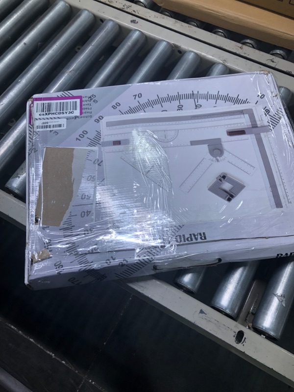 Photo 1 of A3 Portable Drawing Board, Multi-Function Metric Drafting Table with Clear Rule Parallel Motion and Angle Adjustable Measuring System