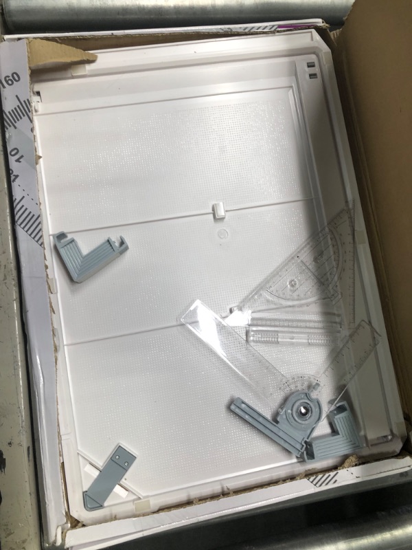 Photo 1 of A3 Portable Drawing Board, Multi-Function Metric Drafting Table with Clear Rule Parallel Motion and Angle Adjustable Measuring System