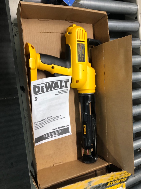 Photo 2 of ***ITEM DIFFERS FROM ITEM ON BOX*** DEWALT DC535 20V MAX* Cordless Caulking Gun, 10oz/300ml, Tool Only - DC535