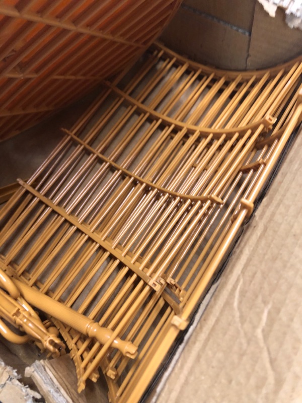 Photo 1 of 1 Set Round Bird Cage Plastic Parrot Parakeet Budgie Lovebird Cockatiel Cage Pet