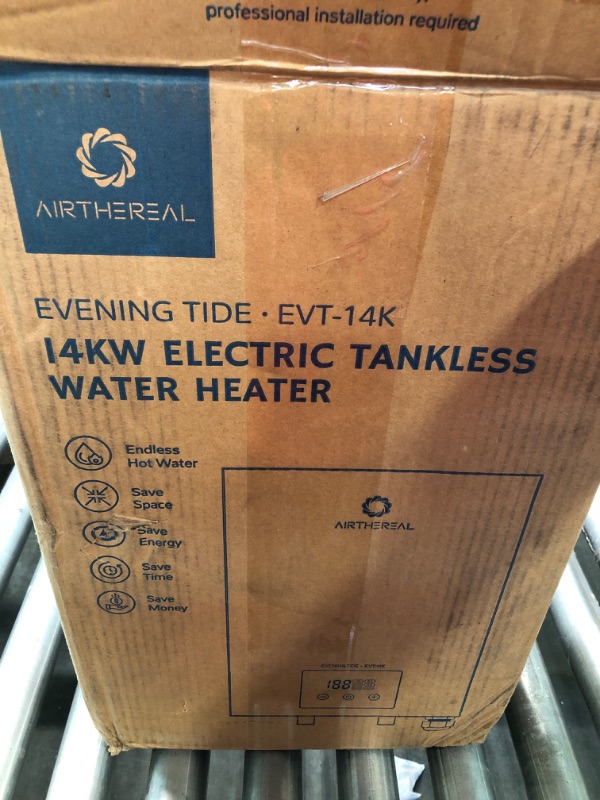 Photo 2 of Airthereal Electric Tankless Water Heater, 8kW, 240 Volts - Endless On-Demand Hot Water - Self Modulates to Save Energy - Use for Faucet and Sink, Evening